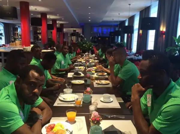 Photo Of Vincent Enyeama, Mikel Obi At Super Eagles Camp This Morning